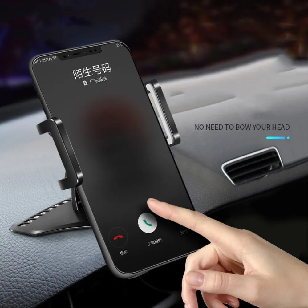 3 in 1 Car GPS Smartphone Holder: Dashboard / Visor Clamp   AC Grid Clip for Caterpillar CAT S52 rugged (2020) - Black