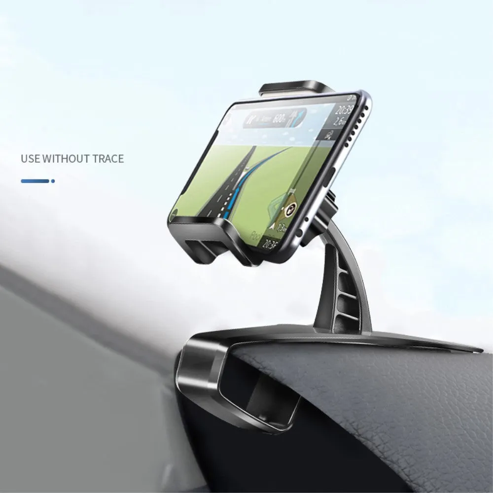 3 in 1 Car GPS Smartphone Holder: Dashboard / Visor Clamp   AC Grid Clip for Caterpillar CAT S52 rugged (2020) - Black