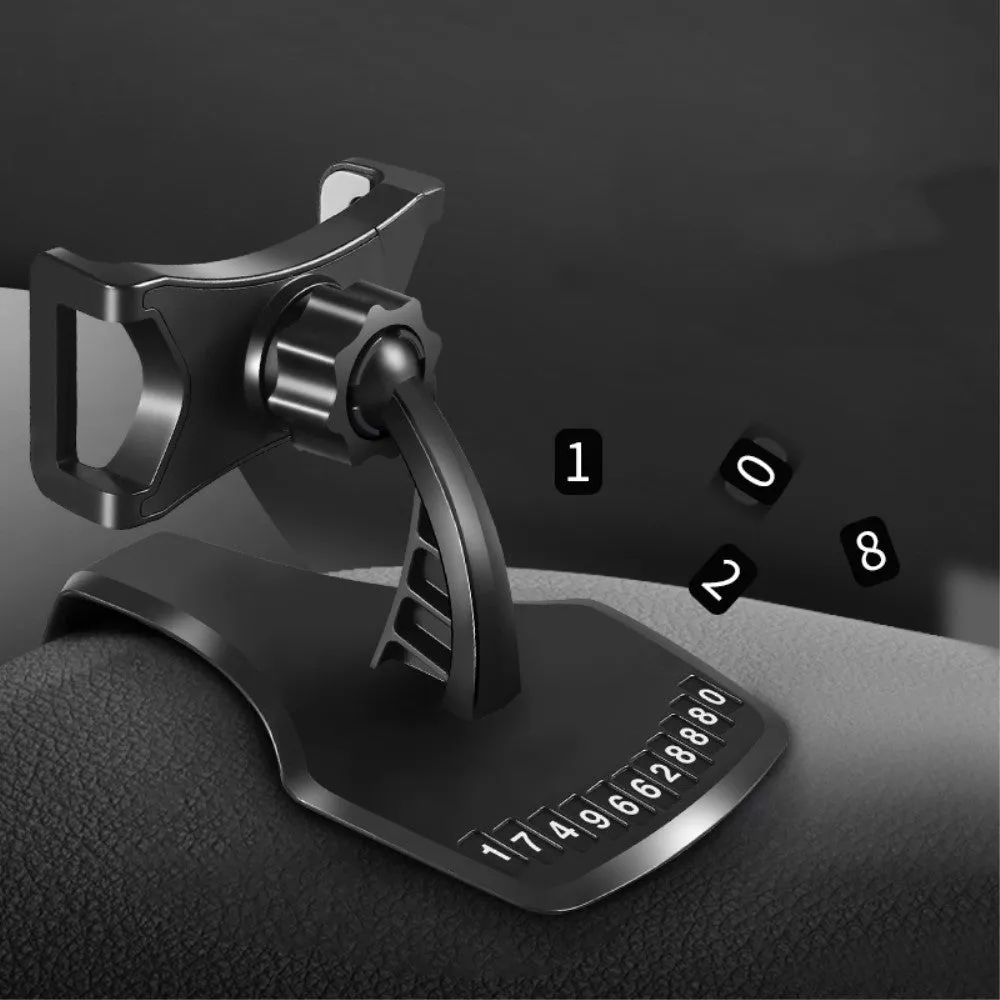 3 in 1 Car GPS Smartphone Holder: Dashboard / Visor Clamp   AC Grid Clip for Caterpillar CAT S52 rugged (2020) - Black