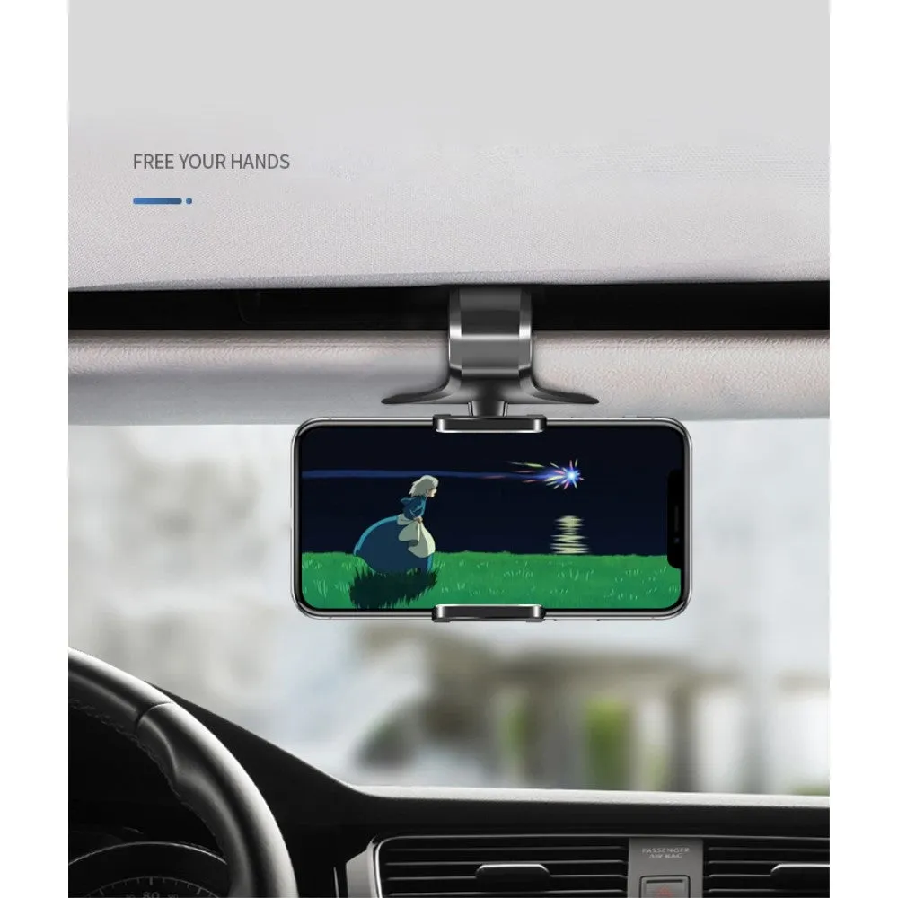 3 in 1 Car GPS Smartphone Holder: Dashboard / Visor Clamp   AC Grid Clip for Caterpillar CAT S52 rugged (2020) - Black