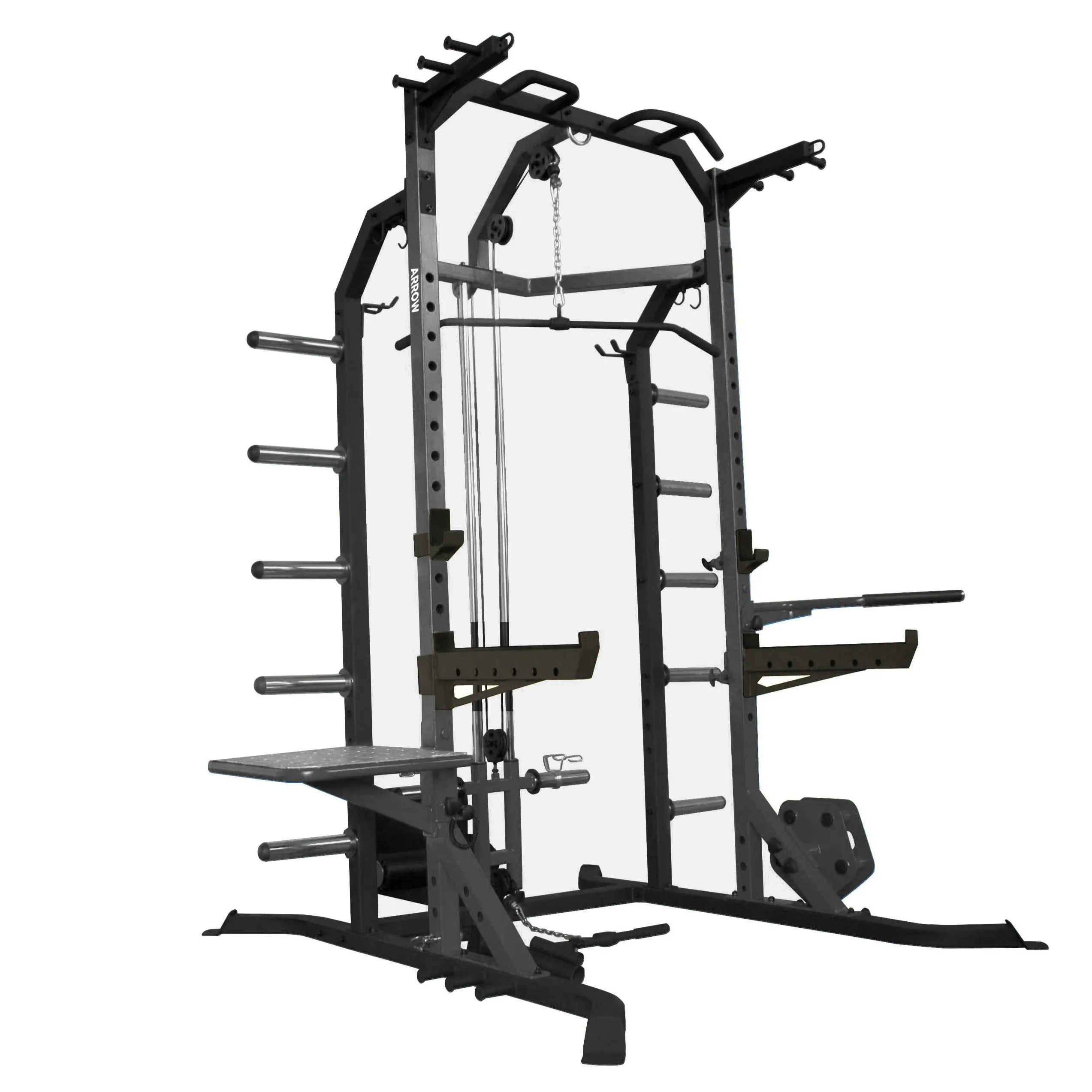 Arrow Half Rack With Lat Pulldown & Sissy Squat Bench (FLOOR STOCK, PICK UP ONLY