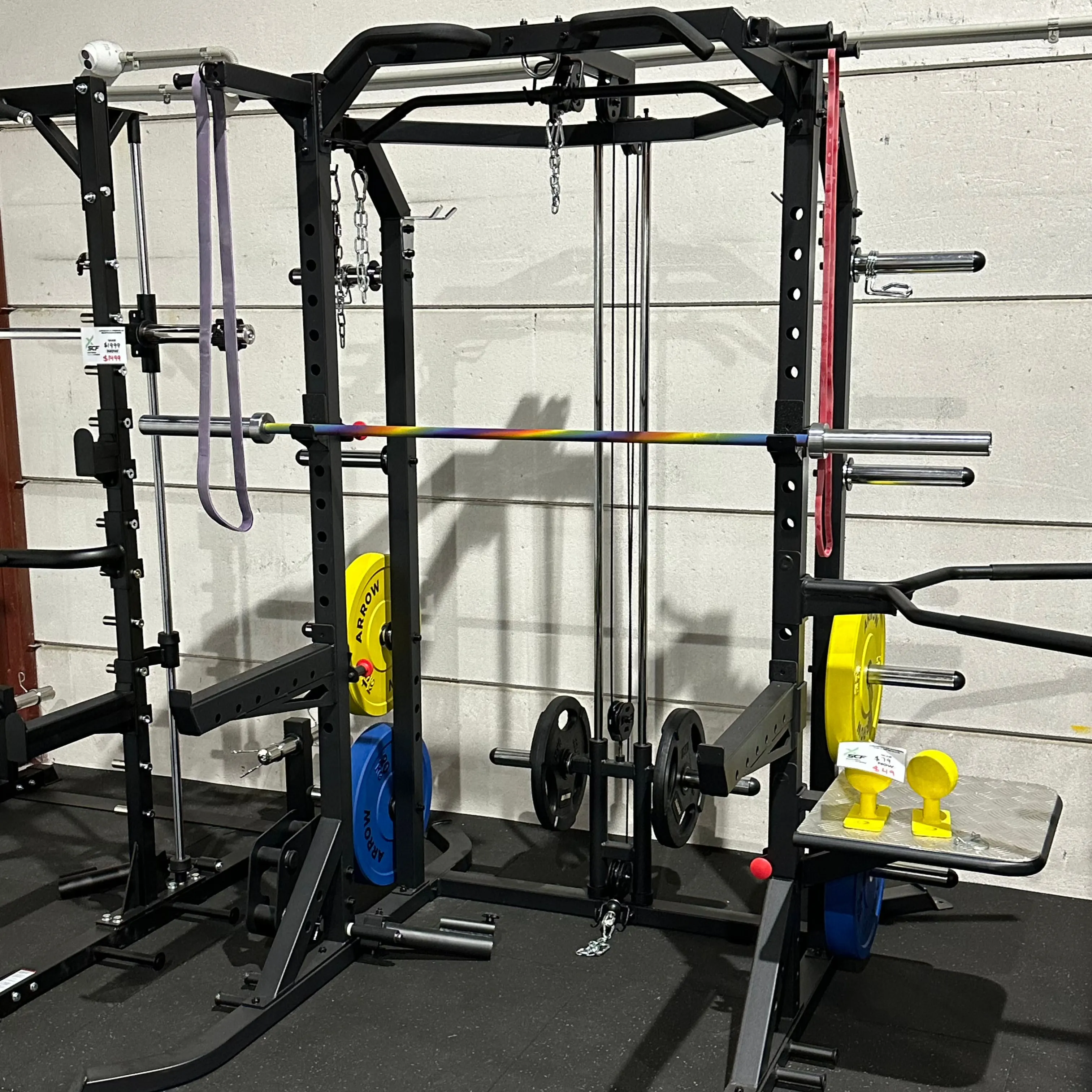 Arrow Half Rack With Lat Pulldown & Sissy Squat Bench (FLOOR STOCK, PICK UP ONLY