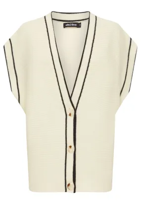 AVINO KNIT VEST - ECRU
