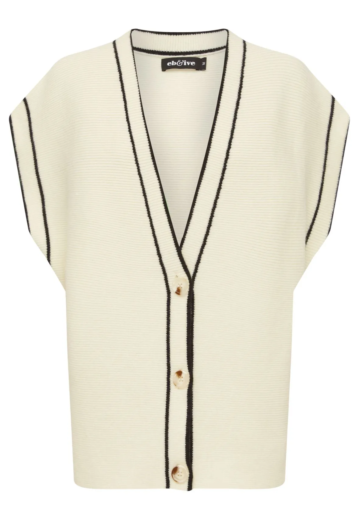 AVINO KNIT VEST - ECRU