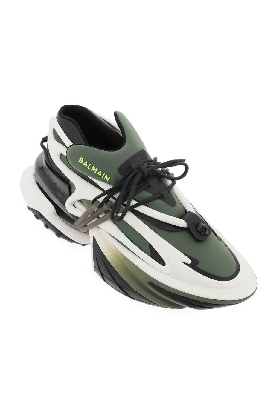Balmain Unicorn Low-Top Trainers In Neoprene And Calfskin