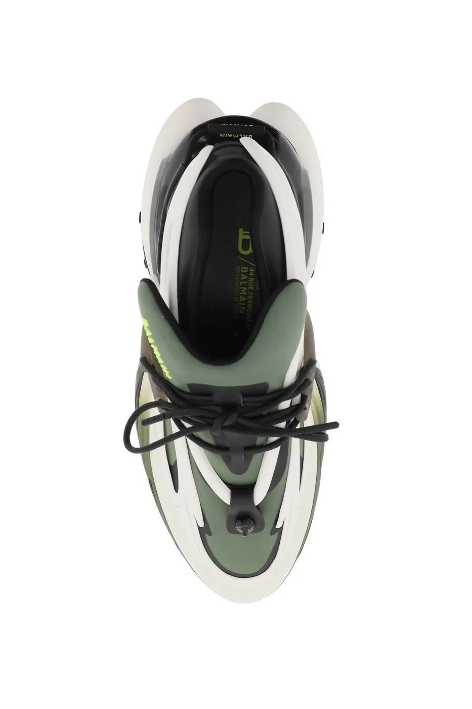 Balmain Unicorn Low-Top Trainers In Neoprene And Calfskin