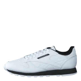 Cl Leather Mu White/black/silvmt