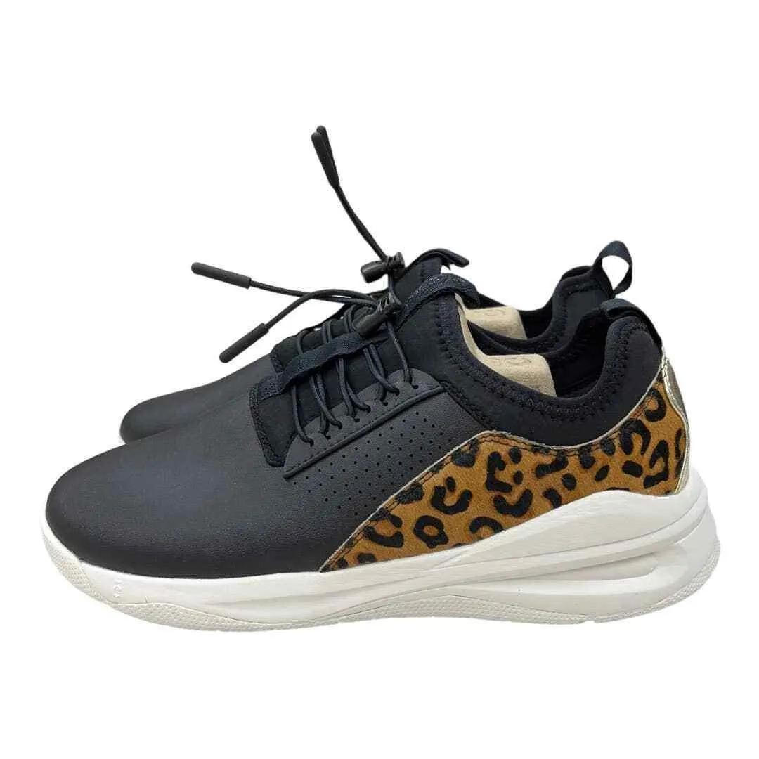 Clove Classic Shoes Sneakers Healthcare Nursing Black Leopard Size 9 New