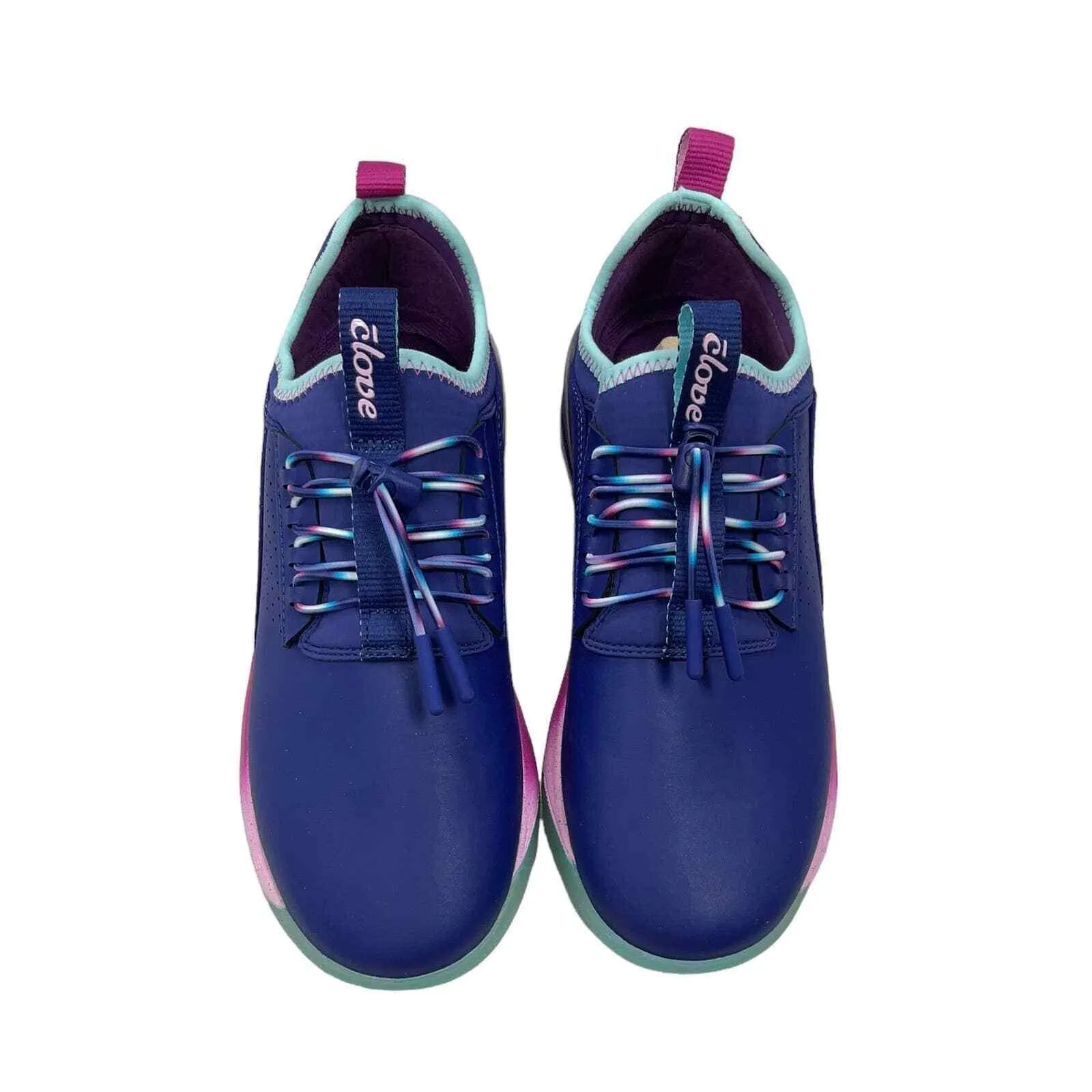 Clove Classic Shoes Sneakers Healthcare Nursing Leopard Artic Navy Size 10.5 New