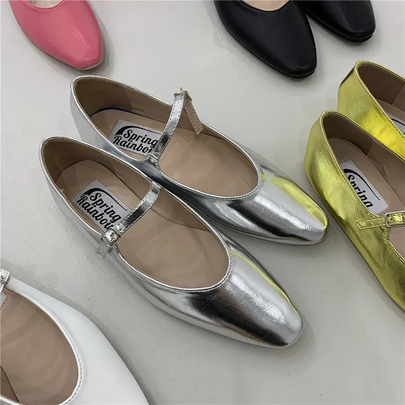 Design Loafers Women's Sandals Summer Elegant Shallow Shoes Ladies Casual Outdoor Candy Colors Flats Heel