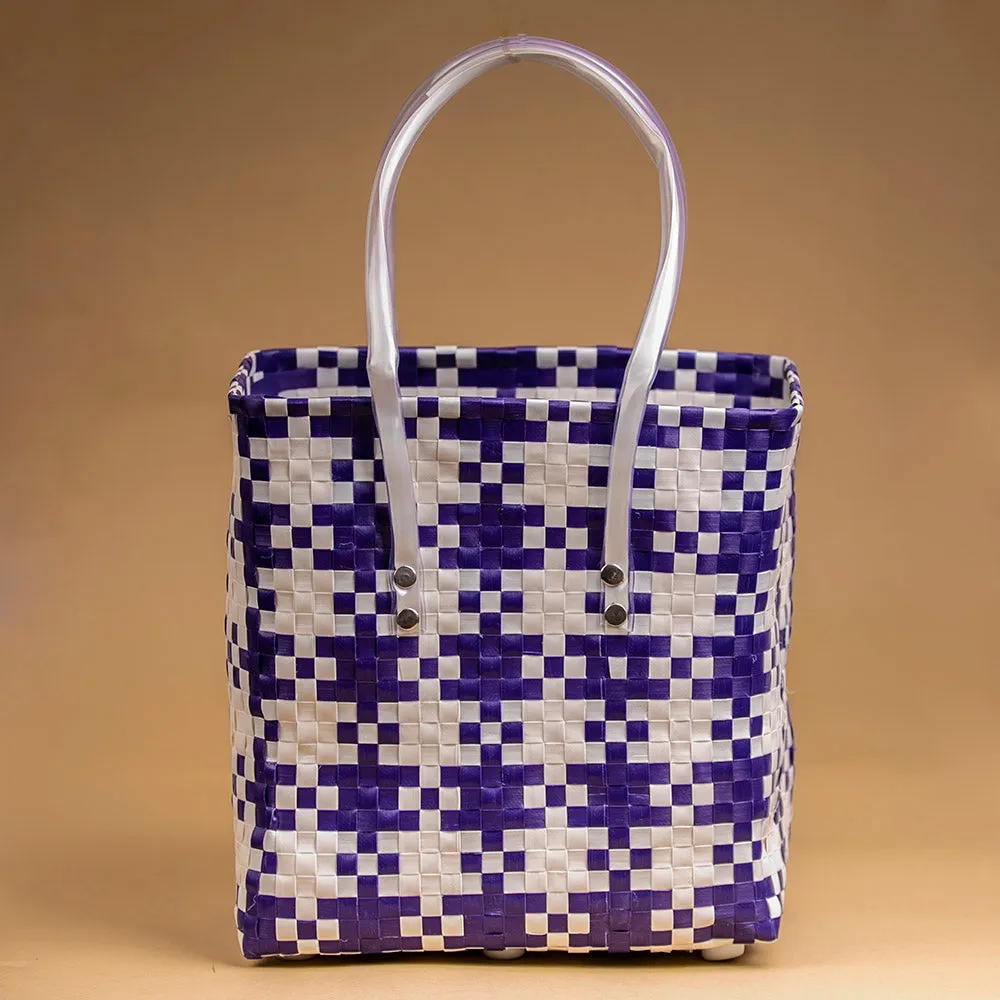 Durable Blue & White Basket