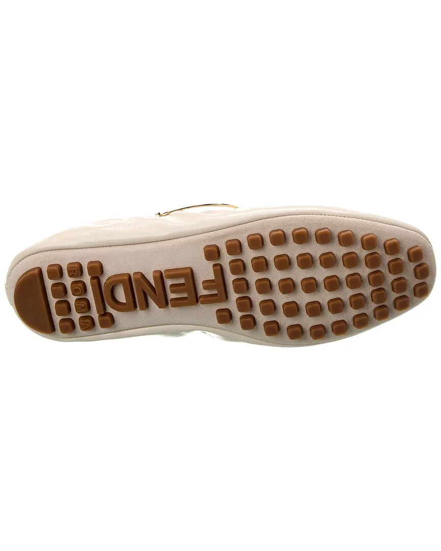 FENDI Filo Leather Ballerina Flat