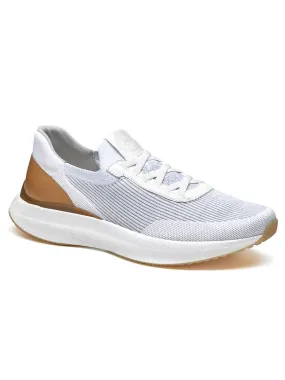 J & M Collection Briley Knit Jogger in White Knit