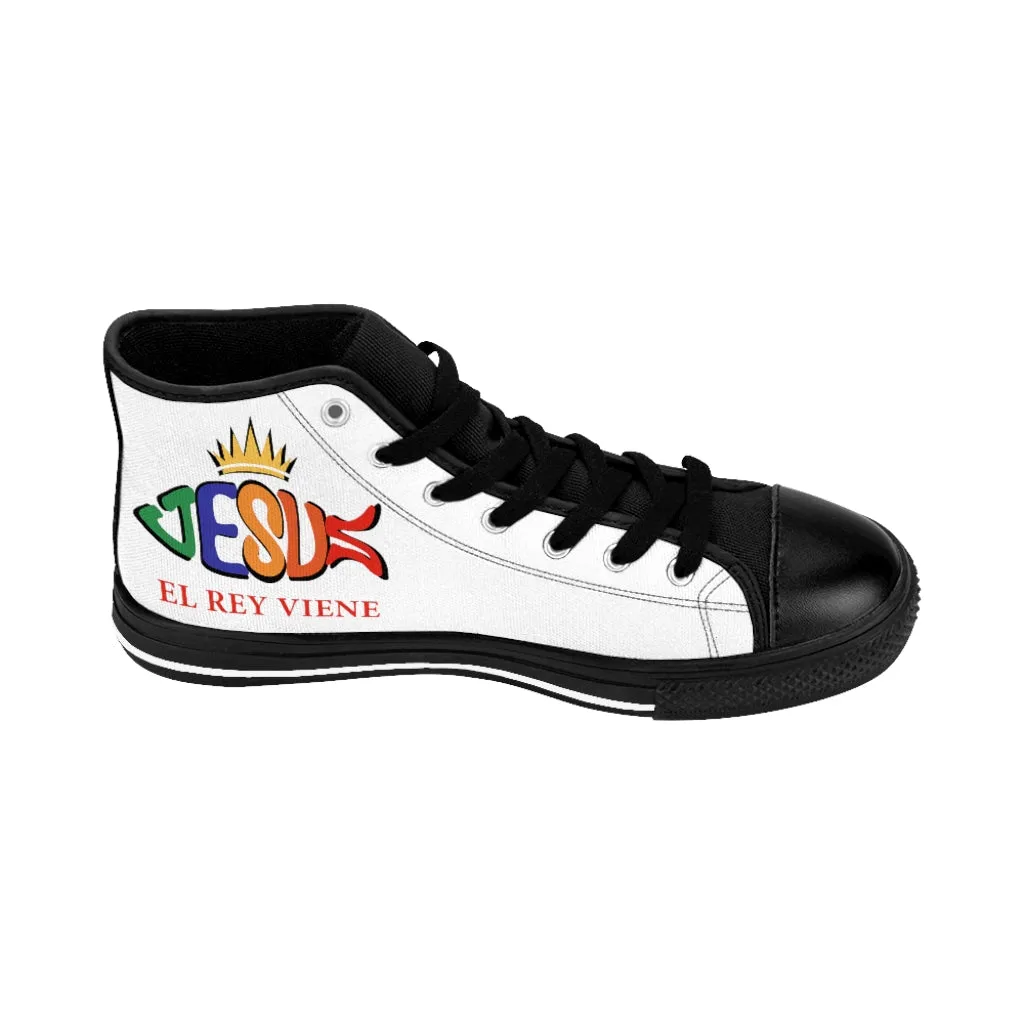 Jesus "El Rey Viene" shoes - Tyson Fury Boxing Star | High-top Sneakers