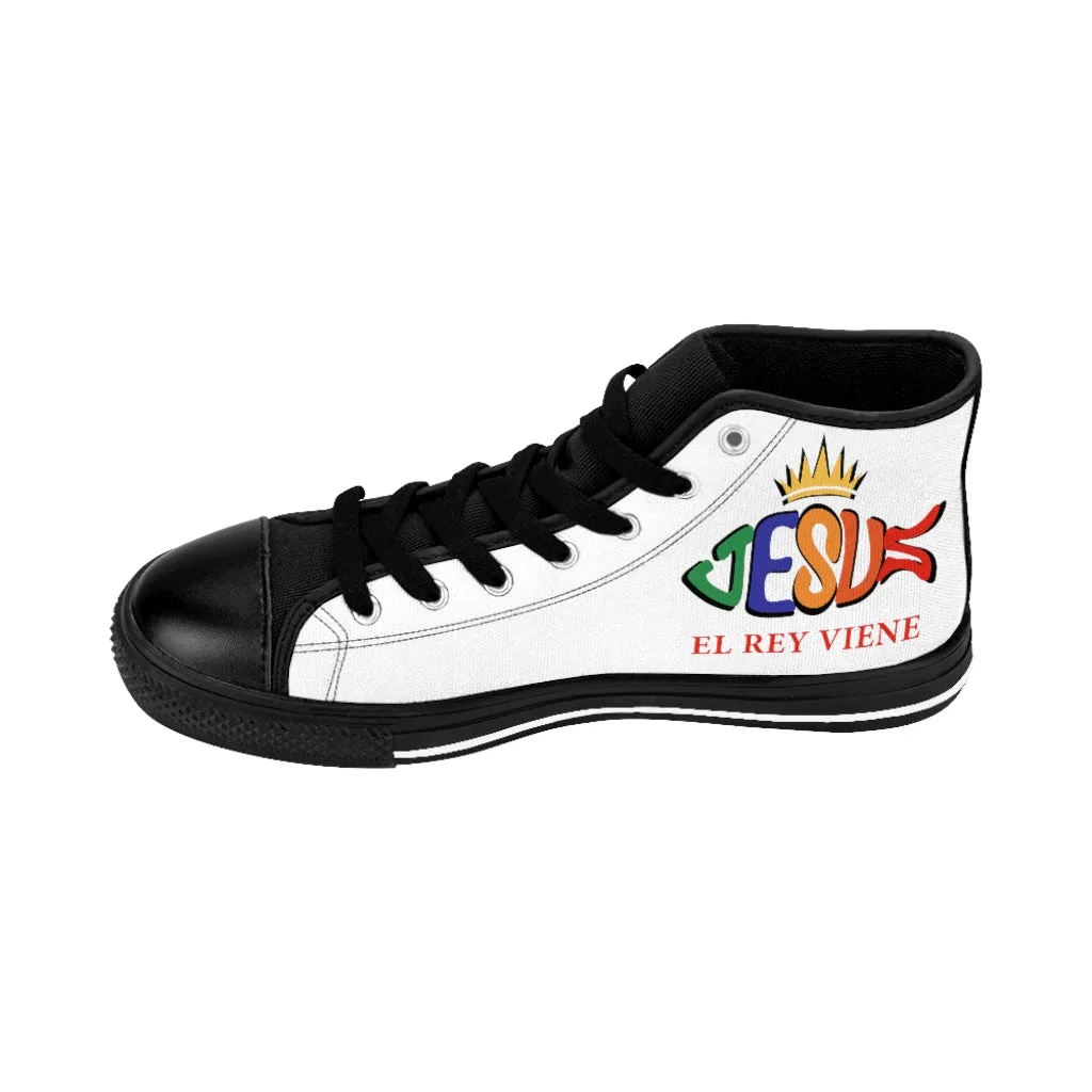 Jesus "El Rey Viene" shoes - Tyson Fury Boxing Star | High-top Sneakers