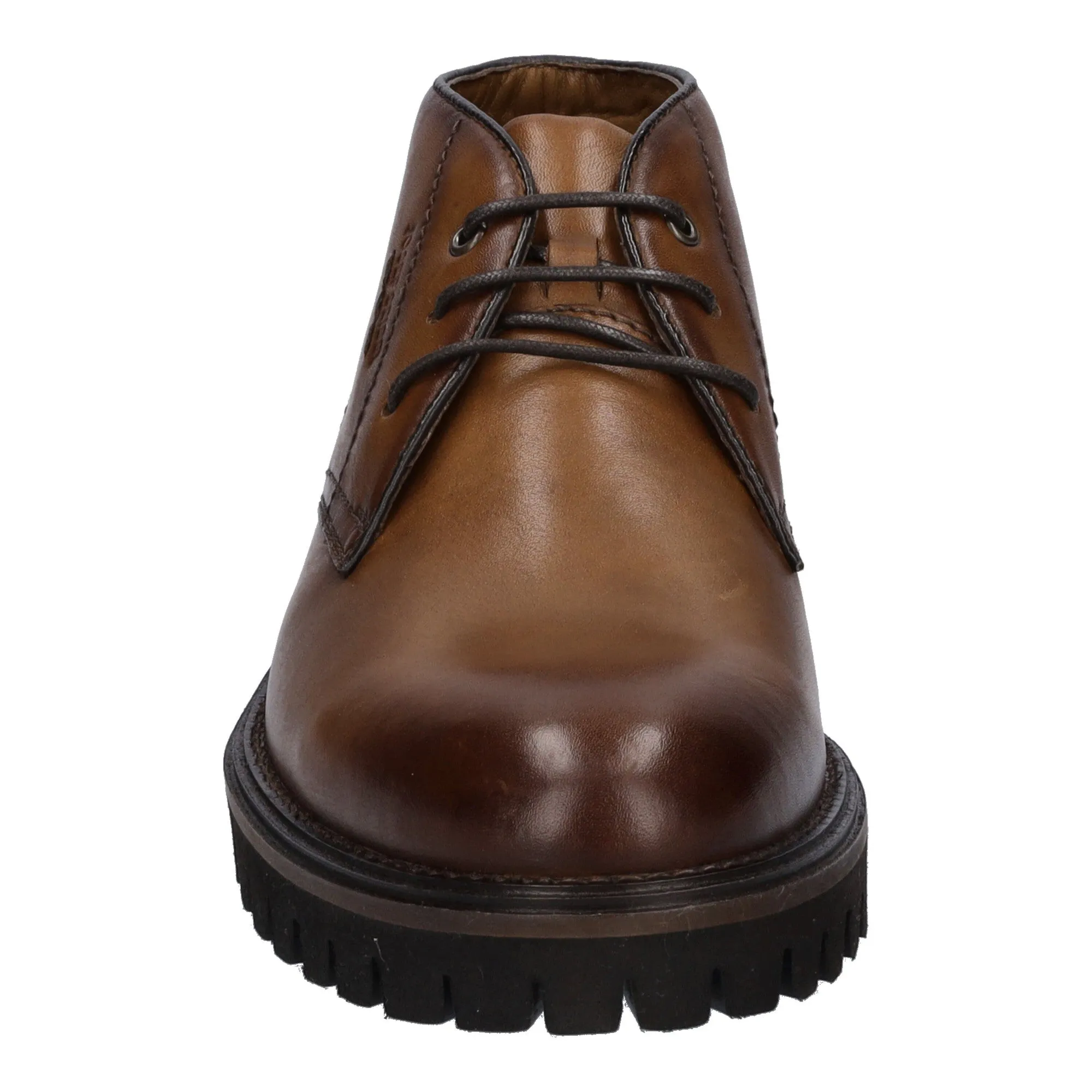 Josef Seibel 34403 Romed 03 Mens Cognac Leather Arch Support Lace Up Shoes