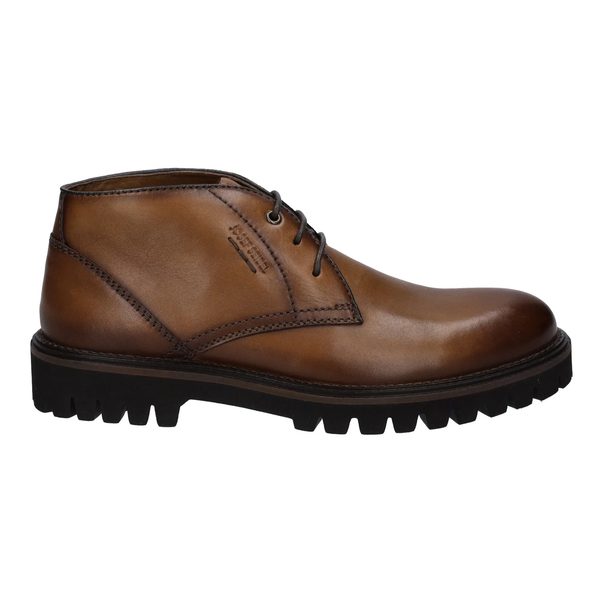 Josef Seibel 34403 Romed 03 Mens Cognac Leather Arch Support Lace Up Shoes