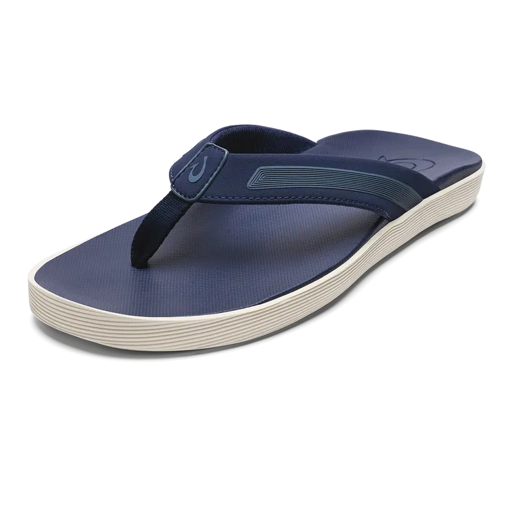 Olukai Leeward Mens Everyday Beach Sandals - Navy