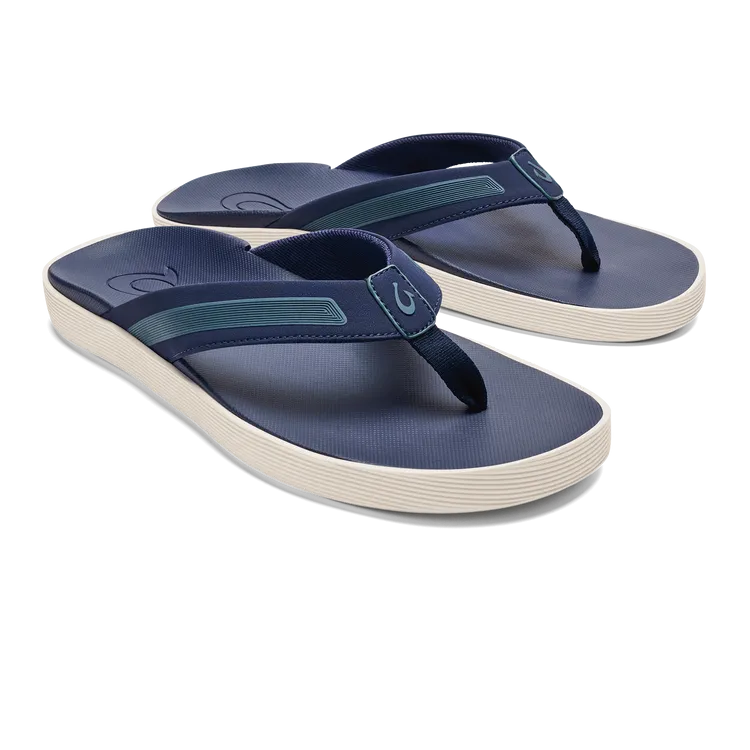 Olukai Leeward Mens Everyday Beach Sandals - Navy