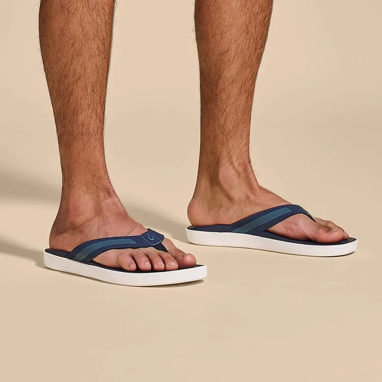 Olukai Leeward Mens Everyday Beach Sandals - Navy