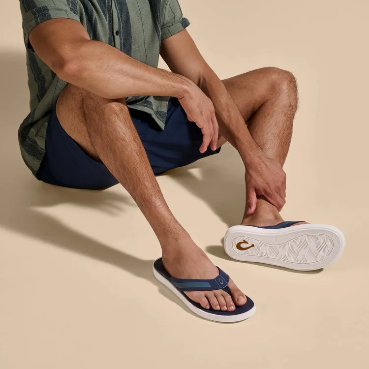 Olukai Leeward Mens Everyday Beach Sandals - Navy