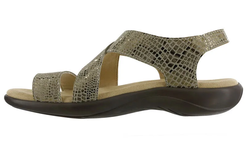 SAS Laguna Cross Strap Sandal - Olive Gold