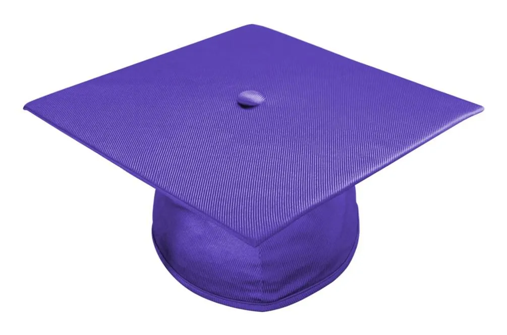Shiny Purple Bachelors Graduation Cap - College & University
