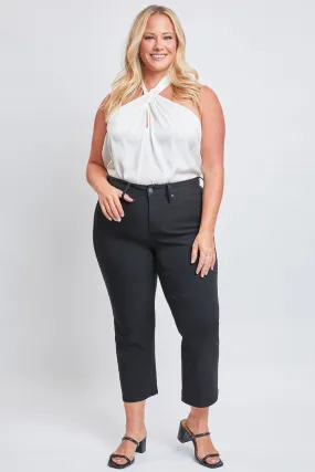 Women's Plus Hyperstretch Cropped Wide Leg Pants