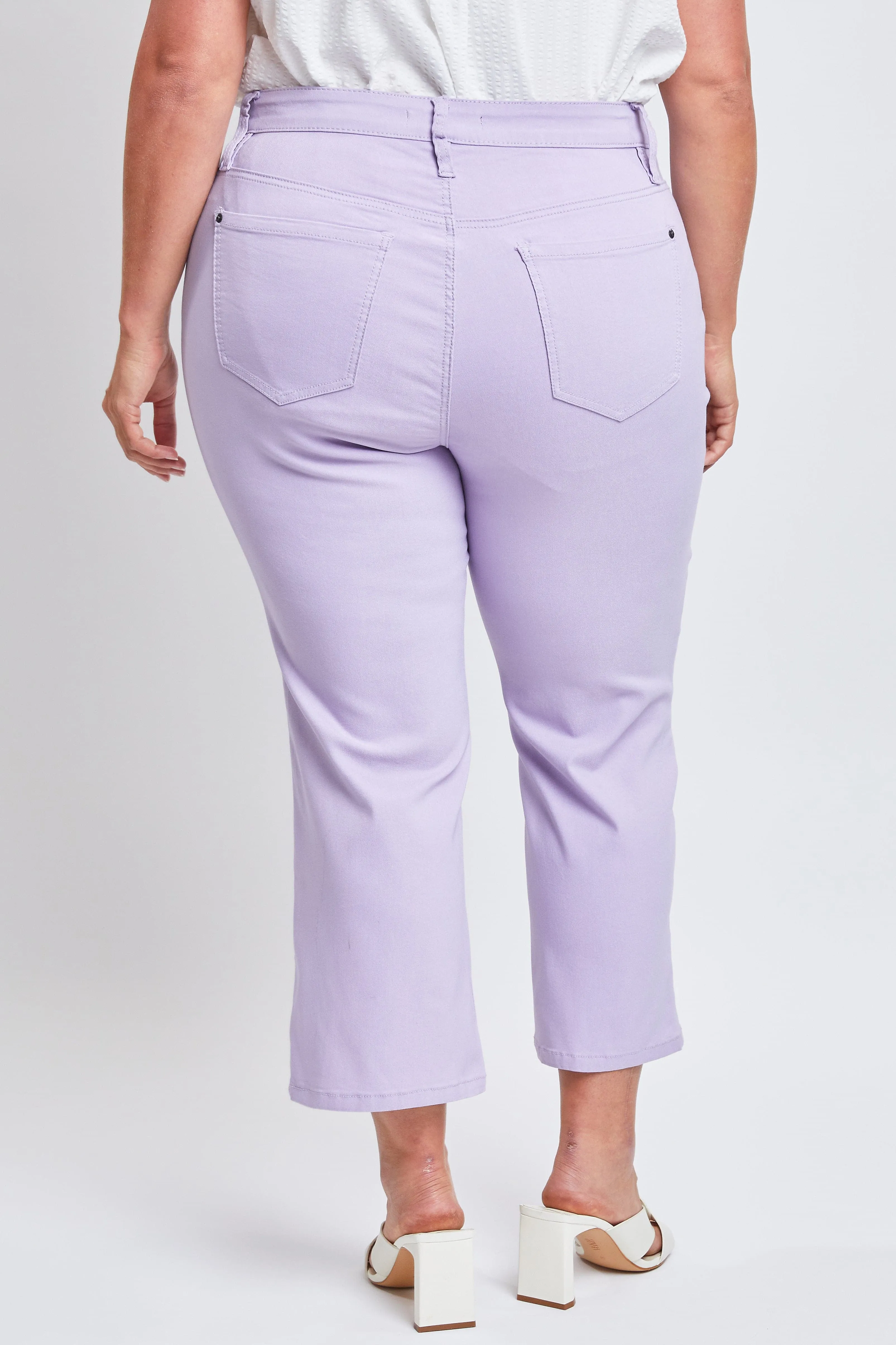 Women's Plus Hyperstretch Cropped Wide Leg Pants