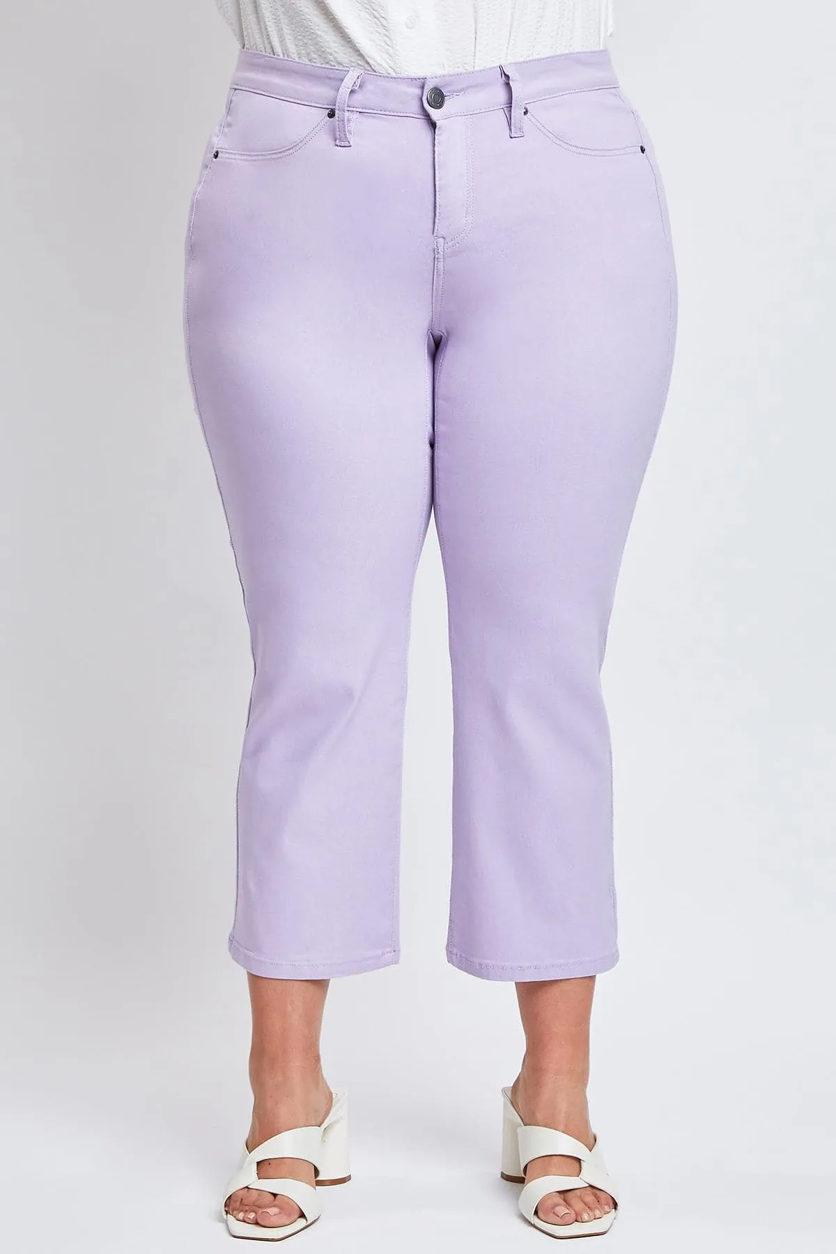 Women's Plus Hyperstretch Cropped Wide Leg Pants