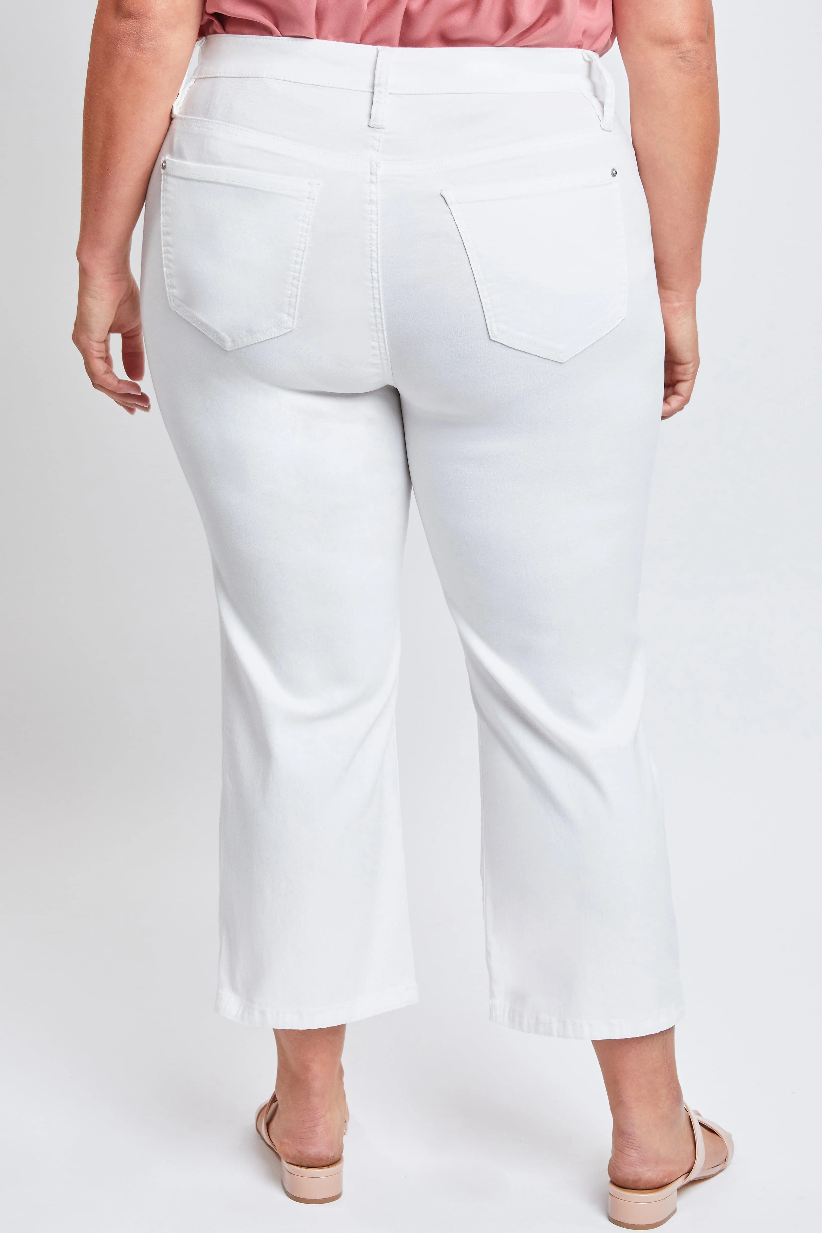 Women's Plus Hyperstretch Cropped Wide Leg Pants