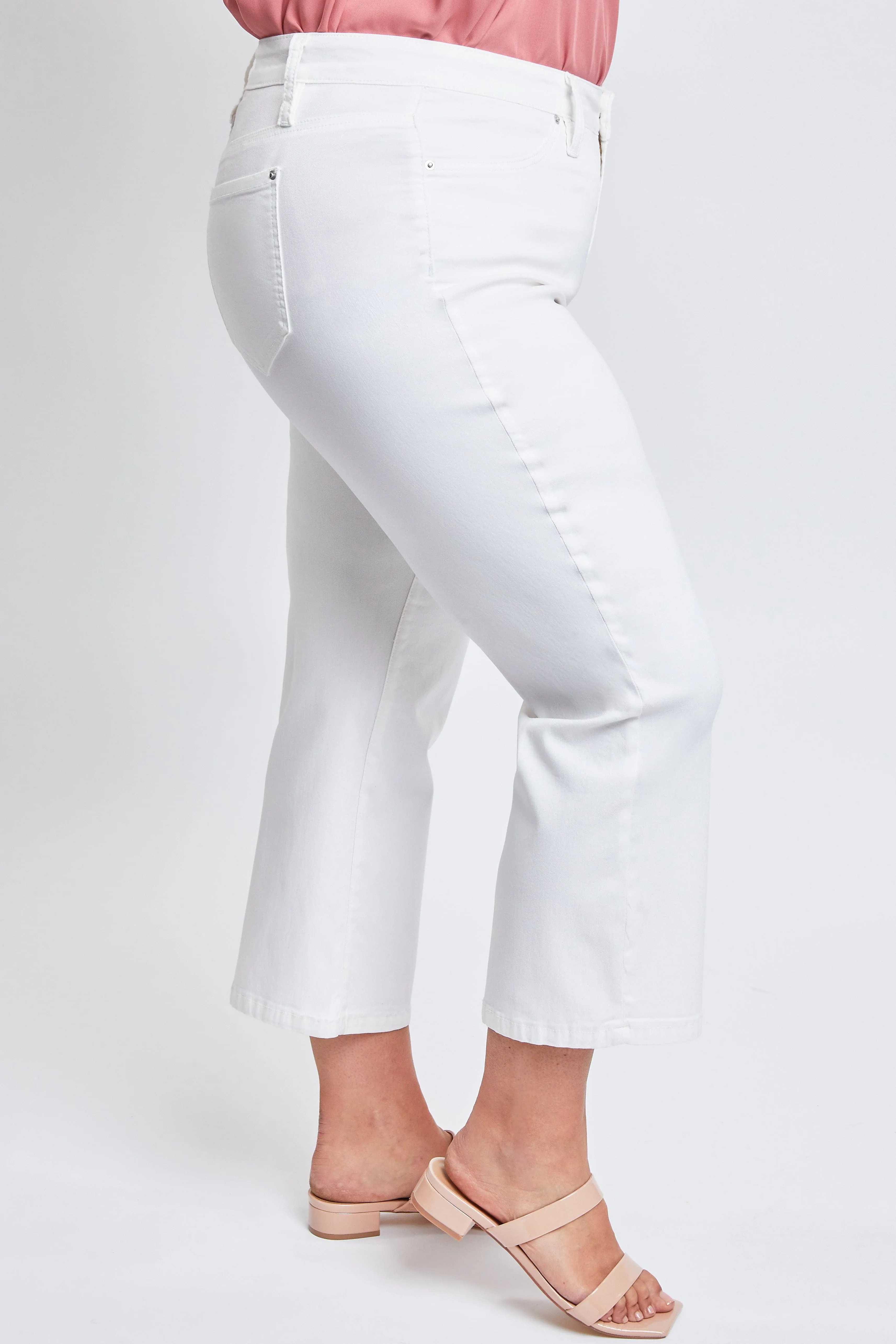 Women's Plus Hyperstretch Cropped Wide Leg Pants