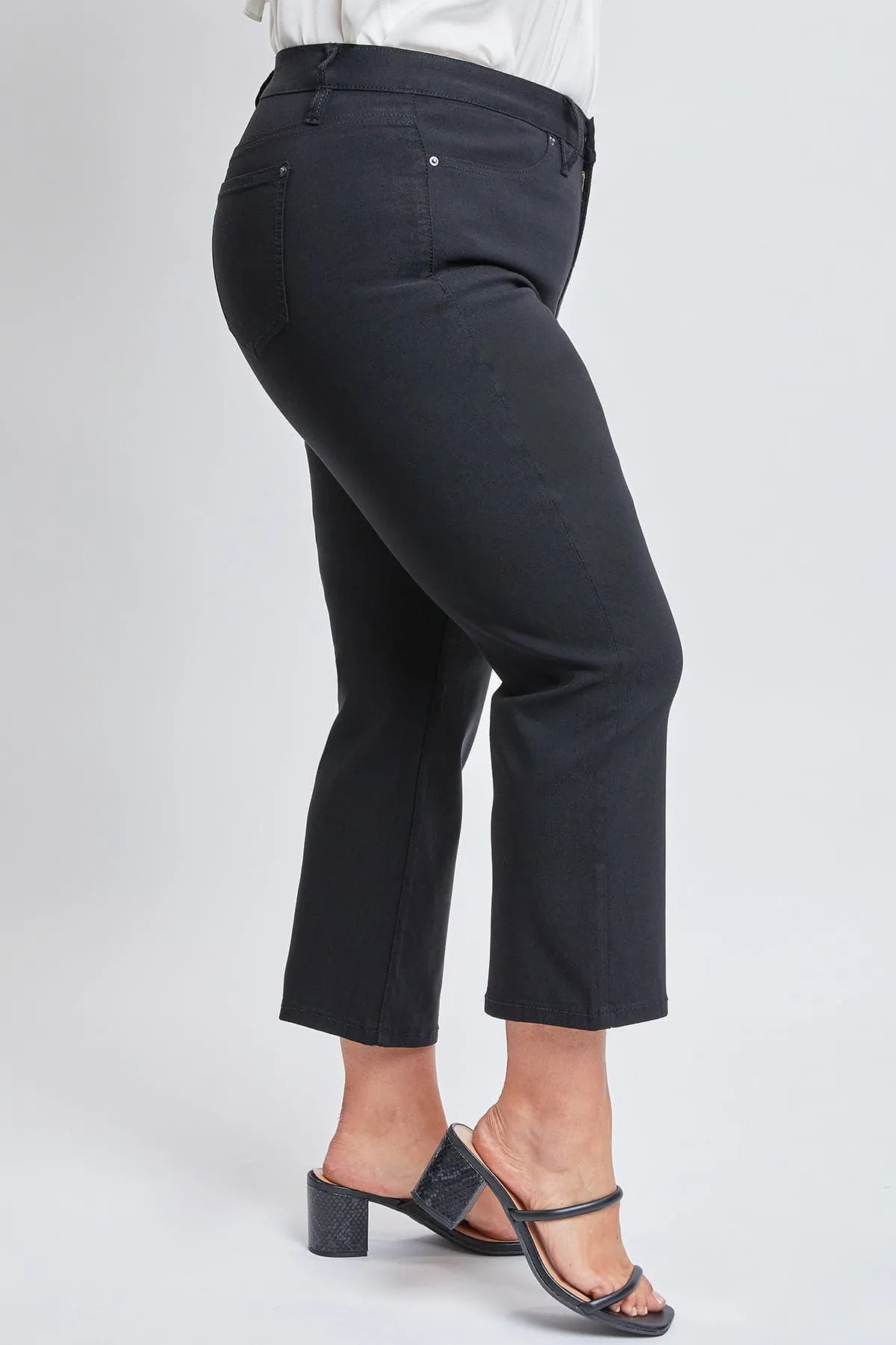 Women's Plus Hyperstretch Cropped Wide Leg Pants