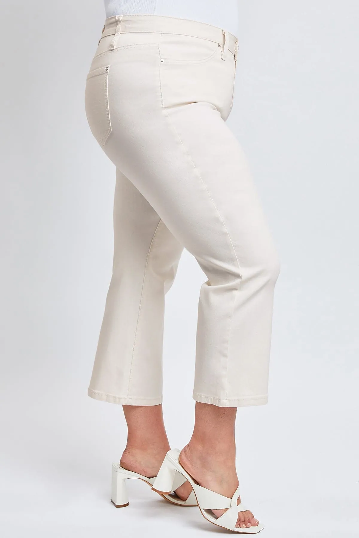 Women's Plus Hyperstretch Cropped Wide Leg Pants